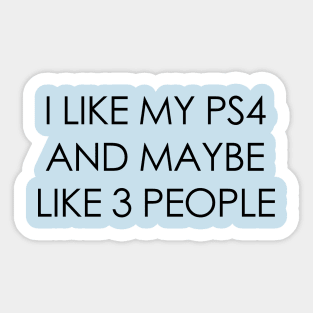 PS4 Design T-Shirt Sticker
